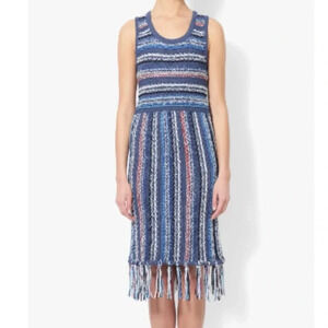 10 Crosby Derek Lam Tassel Hem Knit Dress